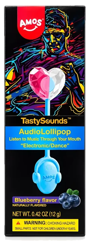 Gomitas Peelerz Paleta musical Tastysound Mora azul