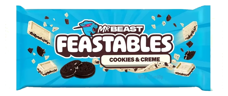 Chocolates Feastables MrBeast Cookies & Cream