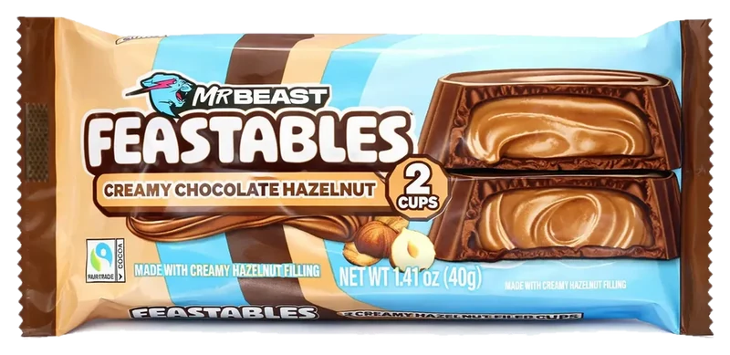 Chocolates Feastables MrBeast Crema de avellana Cups