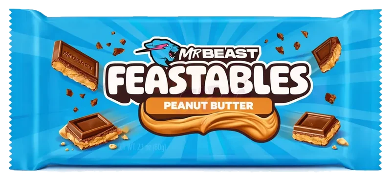 Chocolates Feastables MrBeast Peanut Butter