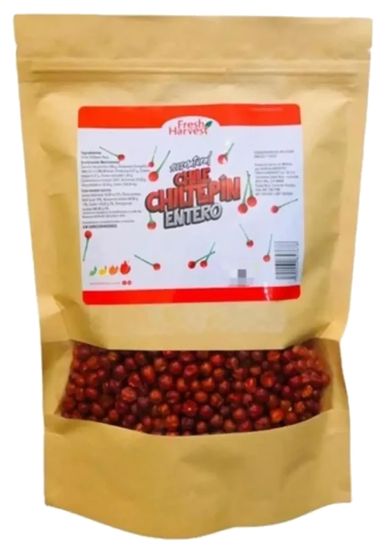 Chile chiltepín y limón en polvo Chiltepín entero seco
