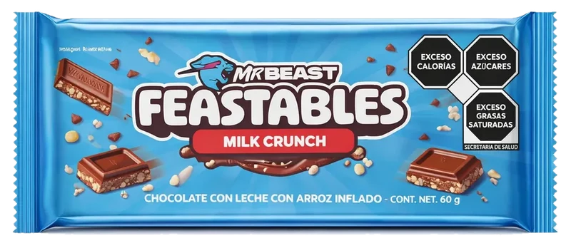 Chocolates Feastables MrBeast Arroz inflado