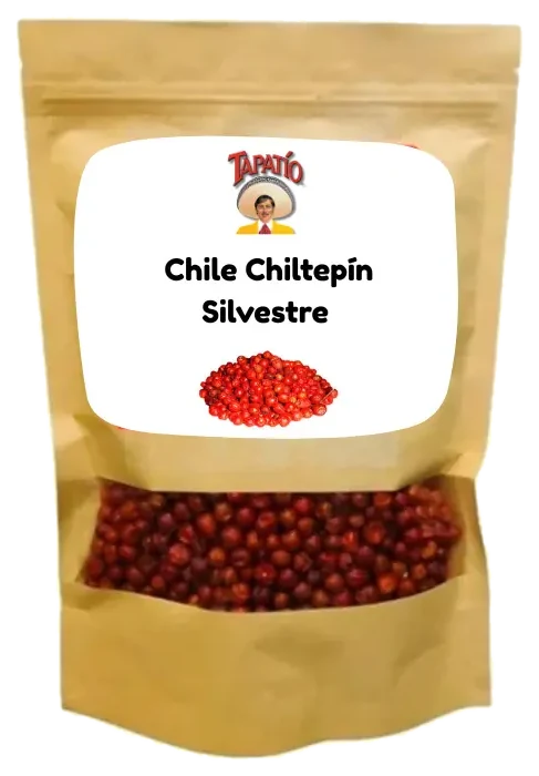 Chile chiltepín y limón en polvo Chiltepín silvestre seco